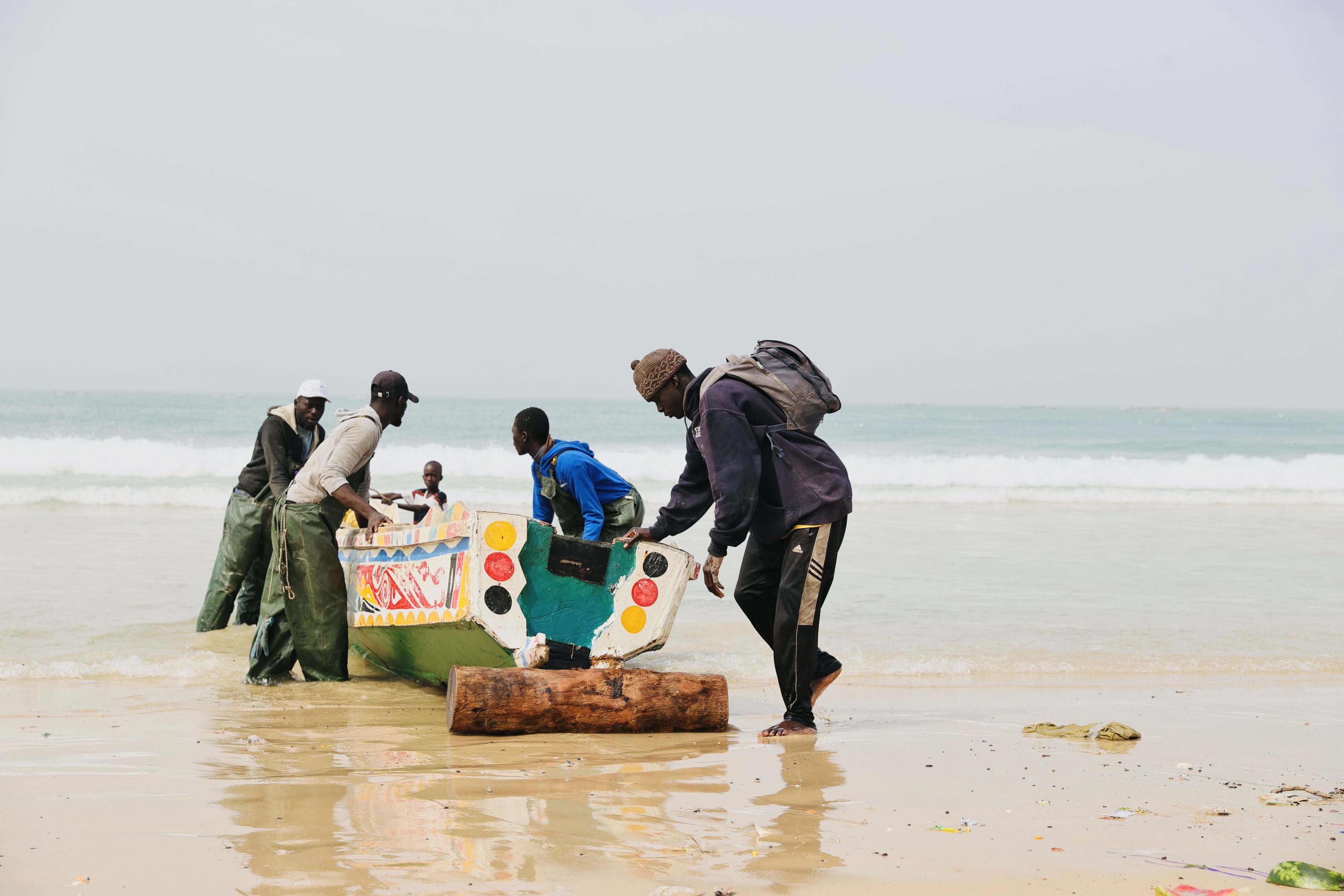 Pescadores en Senegal. © Erick Kaglan / Banco Mundial