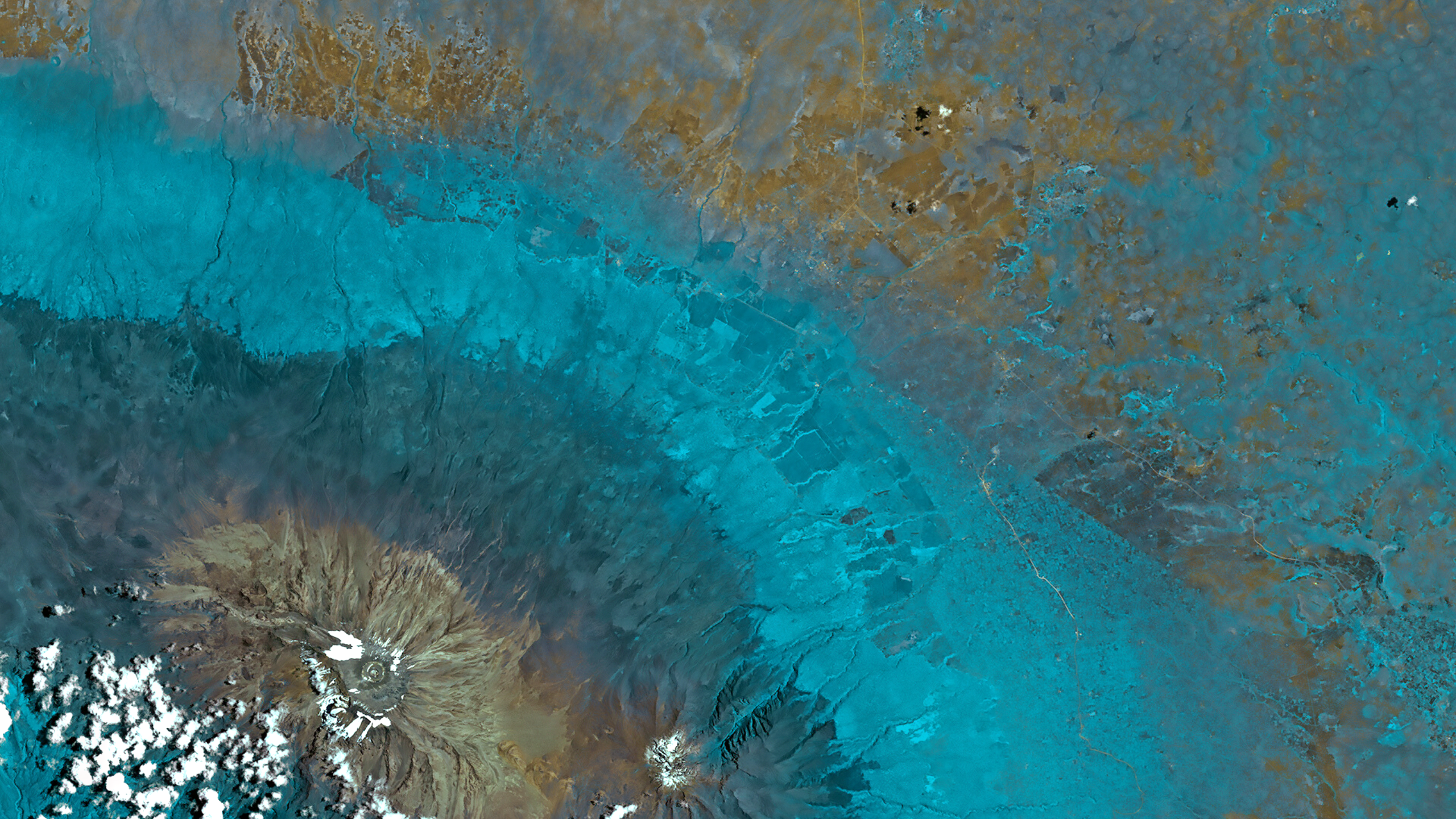 Lidar aerial photo of Mount Kilimanjaro