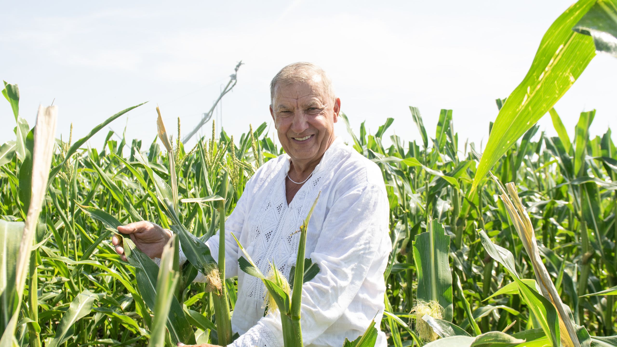 Un agricultor ucraniano en el campo