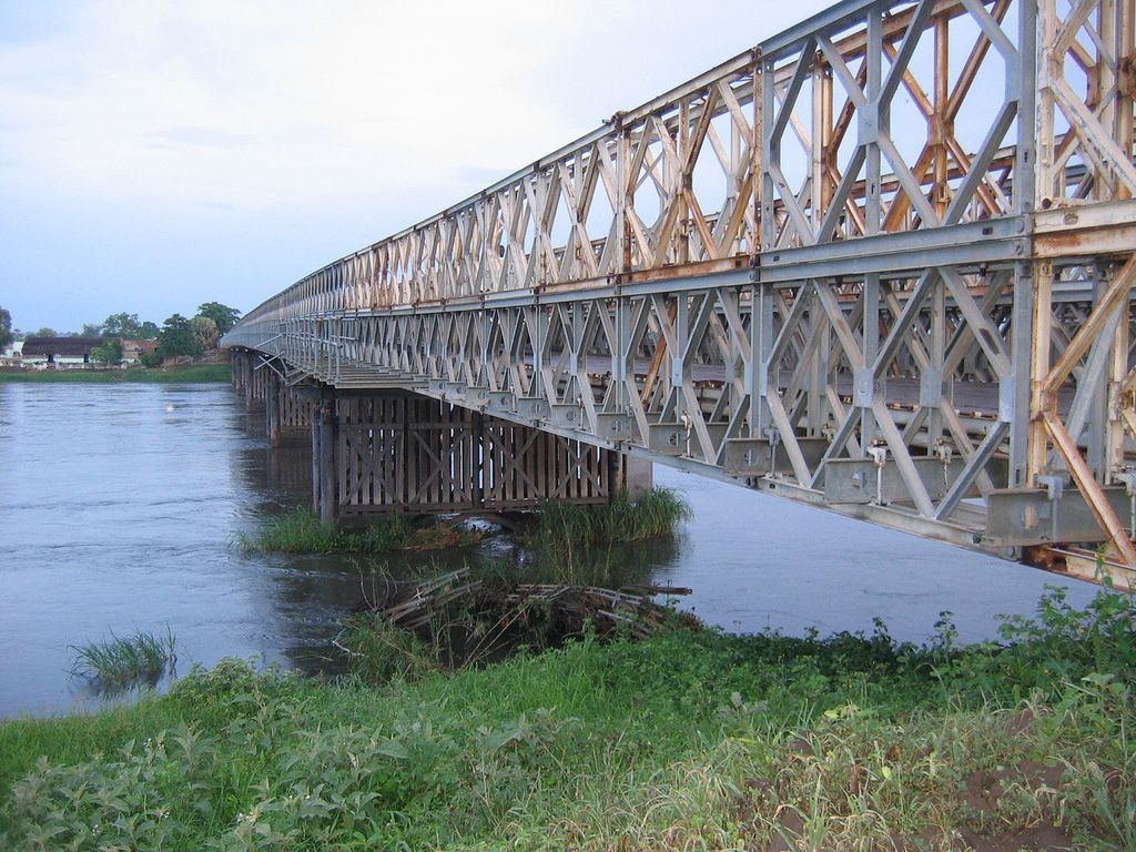A steel bridge that passes over the River Nile situated in Juba, South Sudan.