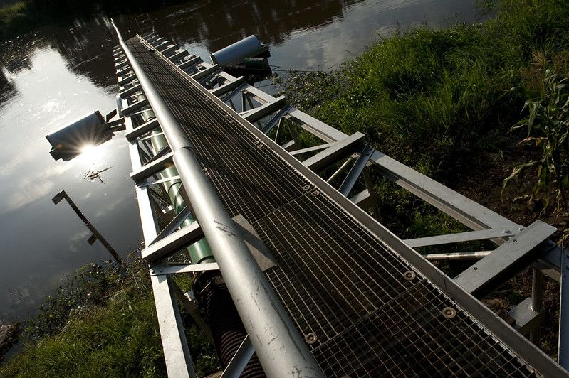 The renovated water treatment plant in Juba, South Sudan.
